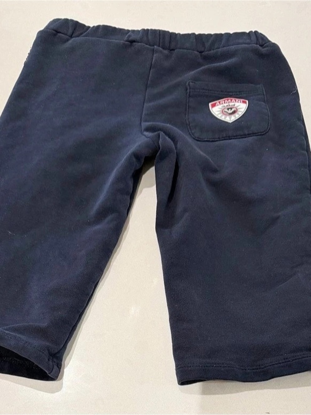 Armani Baby Cotton Jogger Pants Blue Baby 12M